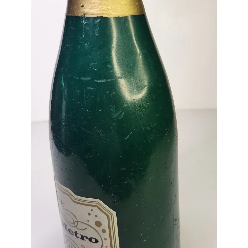 Champagne Bottle Candle Chateau Metro Vintage 12